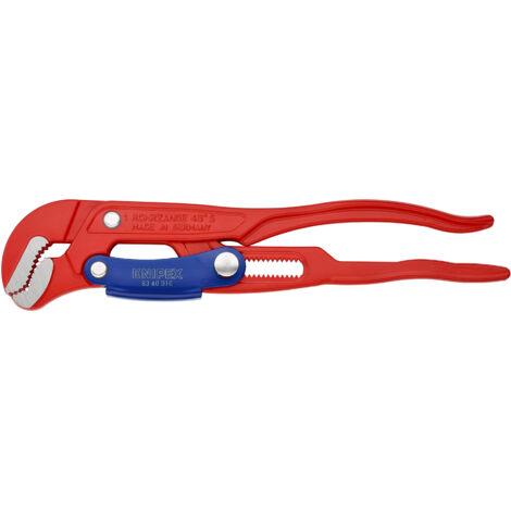 KNIPEX 83 60 010 Giratubi con ganasce ad "S" con regolazione rapida rossa, verniciata a polvere 330 mm