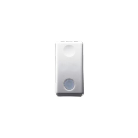 interruttore unipolare illuminabile 'sistem' 10ax 250v - nero
