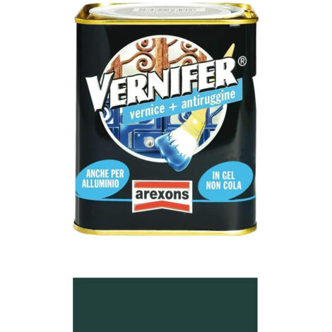 smalto antiruggine satinato 'vernifer' 750 ml - verde bosco