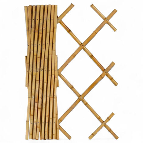 Traliccio in canne di bamboo estensibile per terrazze e balconi - 150xH180 cm