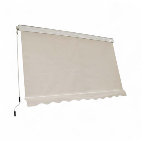 Tenda da balcone para sole a caduta con cassone 300x250 cm con profili in alluminio - Beige