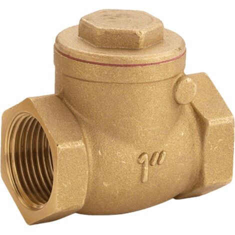 VALVOLA A CLAPET IN OTTONE SEDE GOMMA - 1"1/2 (1/4)
