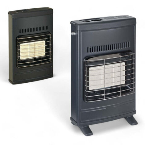 Stufa riscaldamento a gas metano infrarossi ventilata doppia funzione da parete e da appoggio a terra eco 42t 4200 watt (1/5)