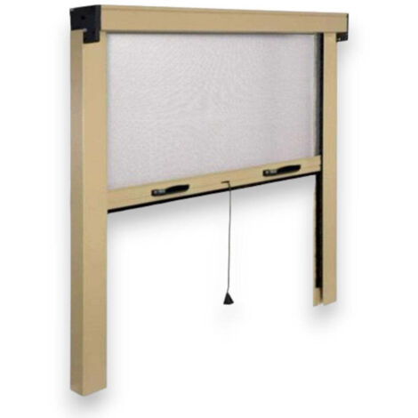 Zanzariera avvolgibile verticale per esterno e interno 120x160 cm -  Bronzo (1/5)