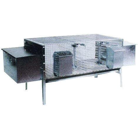 Gabbia Per Conigli Due Nidi Fattrici Tipo Lusso - cm.160x50x60h