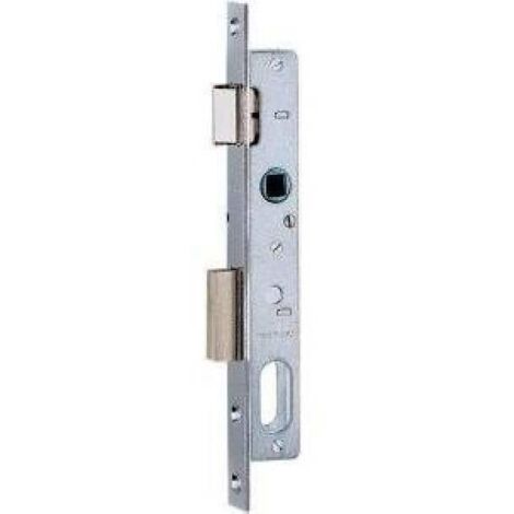 Serratura da infilare per profilati metallici 1 mandata – Scrocco 750 – Testata 16 mm – Entrata 15 mm – Cilindro ovale non incluso – IsÉ (1/3)