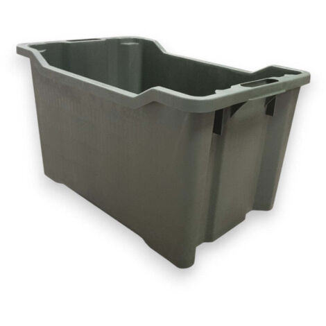 Cassetta 52x36x31 cm agricola sovrapponibile e impilabile chiusa 40 lt (1/4)
