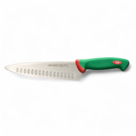 Coltello trinciante professionale cm 21 lama olivata per taglio e trito verdure frutta manico ergonomico antiscivolo (1/2)