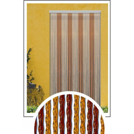 Tende antimosche bronzo/avana in pvc per esterno e interno - 120x220 cm