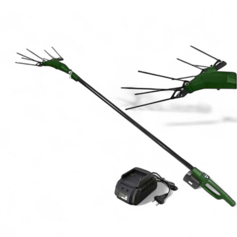 Abbacchiatore scuotitore a batteria 400W con asta telescopica in alluminio per olive