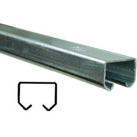 Binario con fori per porte scorrevoli - mm.25x19 x mt.3 altezza (art.10)