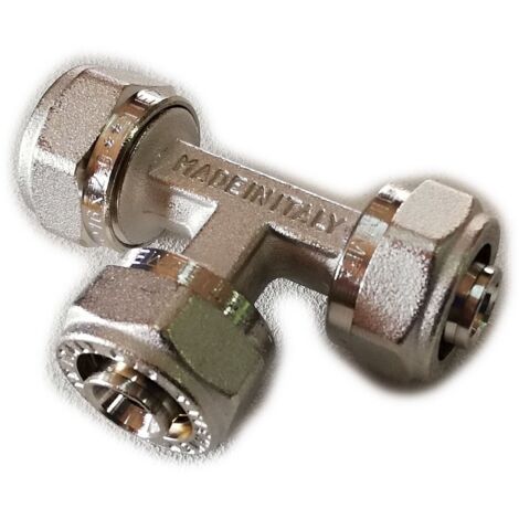 Raccordo a t intermedio per tubo multistrato modello al-cobrapex ø26-26-26 TIEMME (1/2)