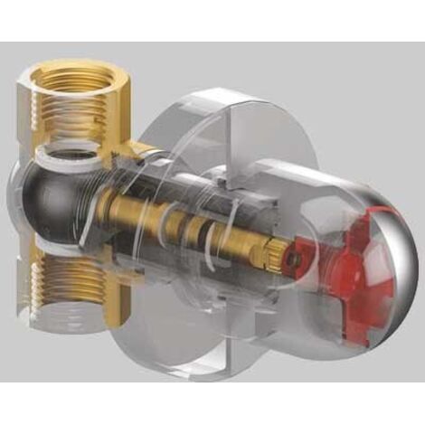 "RUBINETTO DI INTERCETTAZIONE A SFERA TOP-ENTRY 164, SOLO CORPO 1/2"""" FF - DN15"