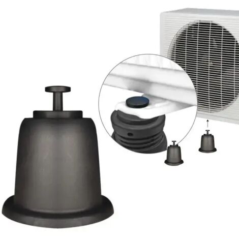 Supporto antivibrante a pavimento per unitÀ esterne di condizionamento in termoplastico ø100 mm - altezza fissa 100mm - portata 325kg per kit VECAMCO