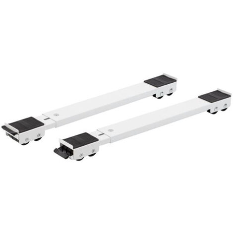 BASI RULLI ESTENSIBILI 2pz 40-60cm TRASPORTO MOBILI LAVATRICI 250Kg KREATOR