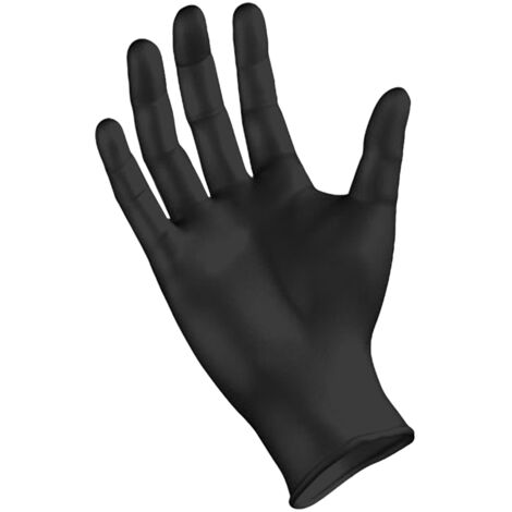 Guanti in Nitrile Spessorati 0,28 mm Taglia M Nero AREXONS - Conf. 50 Pezzi