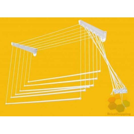 stendibiancheria da parete/soffitto cm 140x46x70h - 8,4 mt di stenditura