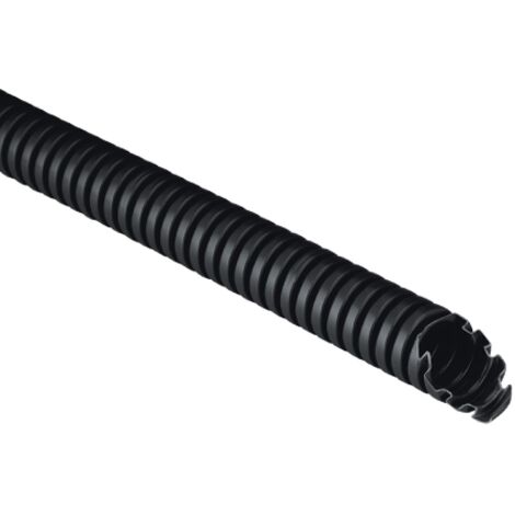tubo corrugato con tirafilo nero ø 16 mm - rotolo 10 mt