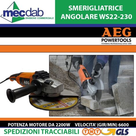 Smerigliatrice angolare ws 22-230 aeg 2200 watt (1/5)