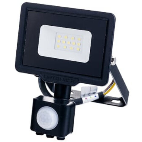 proiettore a led con sensore 10w - 800lm - 6000k