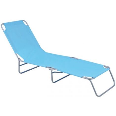 Lettino spiaggia giardino campeggio prendisole reclinabile e richiudibile Taormina