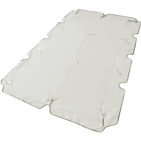 Telo di ricambio per dondolo da giardino 3 posti in poliestere idrorepellente 200x112x1h cm - Beige
