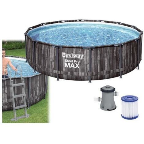 Piscina con struttura rotonda Steel Pro MAX 427x107 cm Bestway 5614Z