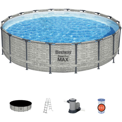 Piscina fuoriterra rotonda Bestway Steel Pro Max Pool Set 549x122cm 5618Y