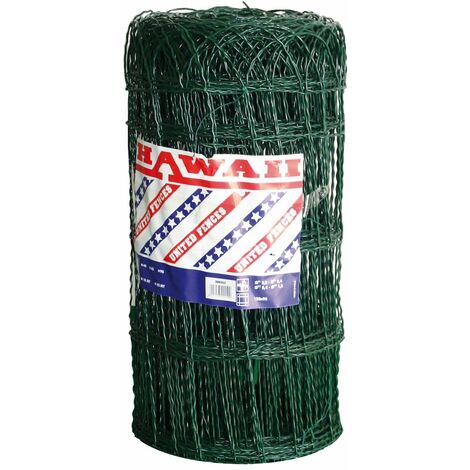 RETE PER AIUOLE HAWAII IN FILO D'ACCIAIO ZINCATO E PLASTIFICATO 150X90 RT.25 MT H.65