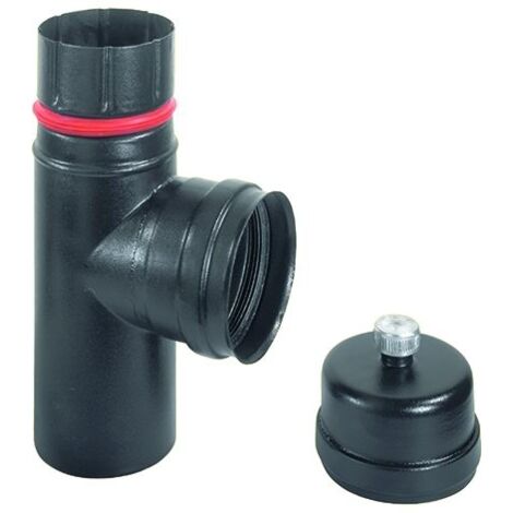 Raccordo a "T" M.F per stufe Ala Eco - 8cm (1/2)