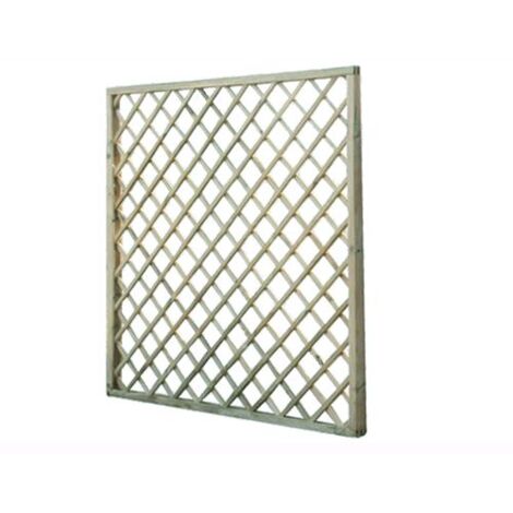 Pannello grigliato da giardino in legno di pino impregnato LASA - 180H180 cm.