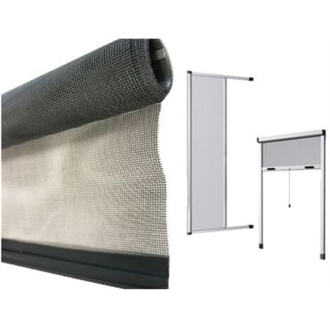 Rete per zanzariere in fibra di vetro completa di fettuccia termosaldata Stop Inset - 160xH250 cm Verticale (1/2)