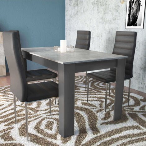 Tavolo estensibile di 160/200x90x74.5 cm per sala da pranzo cucina soggiorno di colore Bianco mod. Gemma