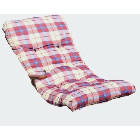 Cuscino 110x55 cm imbottito per sedie e poltrone relax da esterno