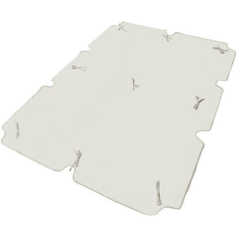 Telo di ricambio per dondolo da giardino 2 posti in poliestere idrorepellente 165x112x1h cm -  Beige