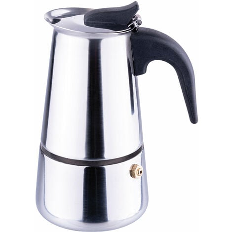 Caffettiera moka caffè in acciaio anche per induzione Italiana SìChef - 2  Tazze