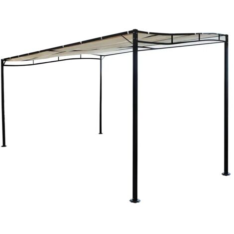 Gazebo veranda in acciaio pergola addossata autoportante 3x2,5 mt Cleopatra (1/4)