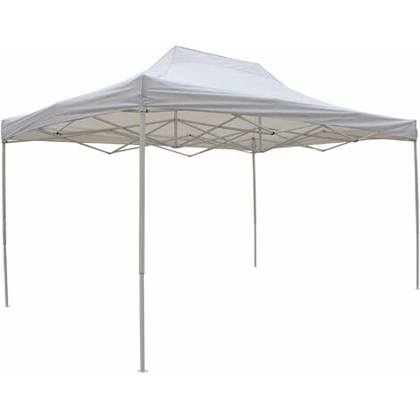 IRIS - gazebo pieghevole e richiudibile completo di sacca protettiva in acciaio 3 x 4,5 m (1/3)