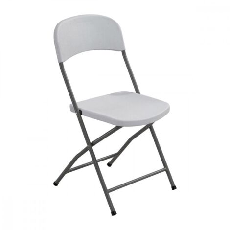 Sedia da esterno pieghevole in acciaio e plastica 44,5x43,5xH83 cm (1/4)