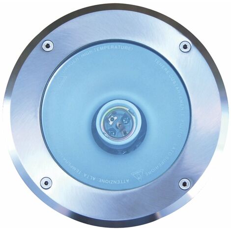 Lampade da incasso Ortigia in acciaio inox con vetro infrangibile - Ø18 cm - attacco E27 (1/5)