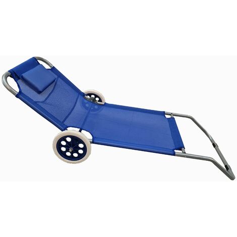 Sedia sdraio da spiaggia pieghevole e richiudibile a Trolley Runner