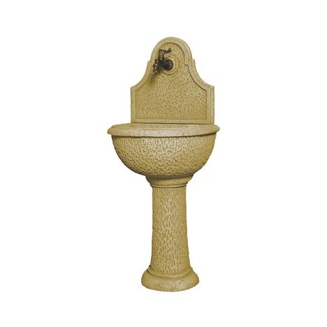 Fontana a parete Provenza Senape 50x39xH120 cm Decogarden (1/4)