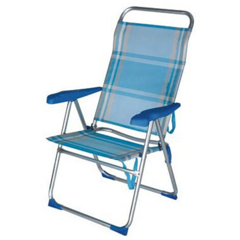 SEDIA SPIAGGIA REGOLABILE E PIEGHEVOLE SUN COMFORT 39x49x47/114H cm