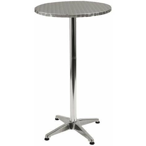 TAVOLO BAR IN ALLUMINIO ALU ROUND UP 60XH110CM