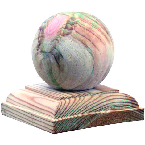 Copripalo in legno impregnato a sfera 9x9xH10 cm LASA Sfera recinzione