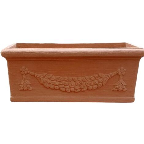 Vaso a cassetta Lazio in resina rotazionale Telcom - 100x40x40 cm