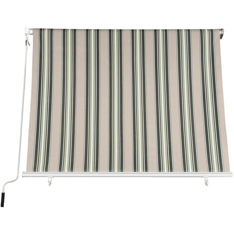 Tenda da sole a caduta 300x250hcm verde/beige - Fraschetti