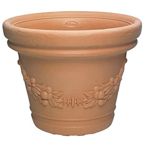Vaso GDM Eilos in resina Di Martino - Ø42xH33 cm Bianco (1/2)