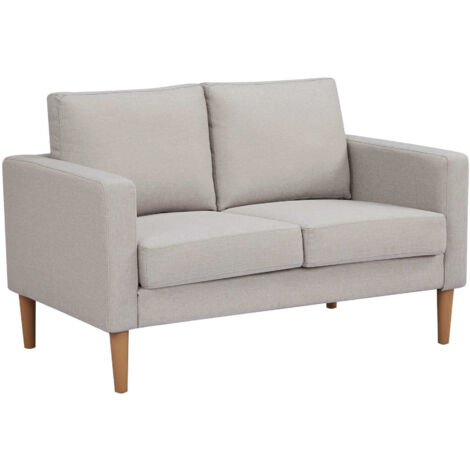 Divano 2 posti da interno con struttura in legno rivestito in poliestere Easy Life Lite -  Blue (1/5)