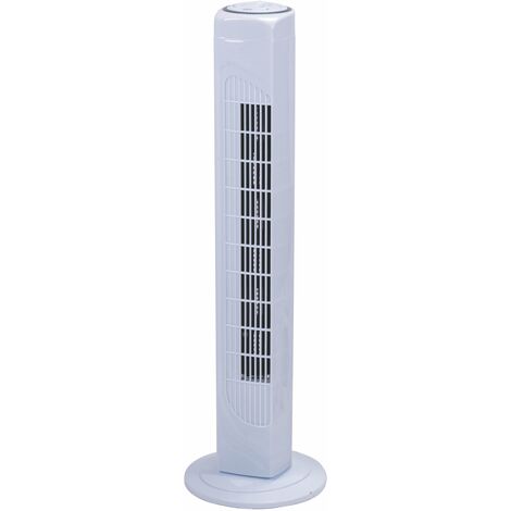 Ventilatore oscillante a torre 45 watt 81 cm con tre velocità. Ventilatori  oscillanti a colonna Black